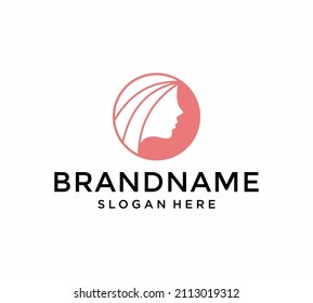 Vector logo design for beauty salon, hair salon, cosmetic