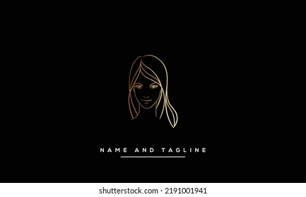 Vector logo design for beauty salon, hair salon, cosmetic