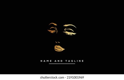 Diseño de logotipo vectorial para salón de belleza, peluquería, cosmética