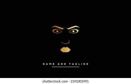 Vector logo design for beauty salon, hair salon, cosmetic