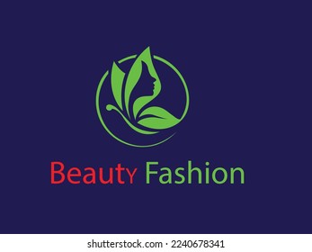 Vector logo design for beauty salon, hair salon, cosmetic.Beauty Women face silhouette character Logo Template