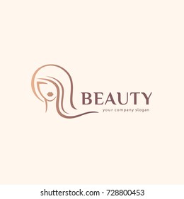 Diseño de logotipo vectorial para salón de belleza, peluquería, cosmética