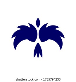 vector logo design of a bird