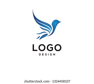 Vector logo design, bird icon