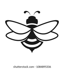 vector logo design black bees