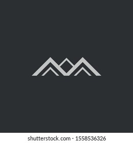 vector logo design building or real estate black and white