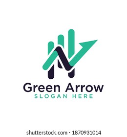 Diseño de logotipo vectorial para empresas. Signo de flecha