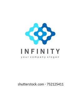 Vector logo design for business. Infinity sign