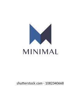 Vector logo design for business. M letter