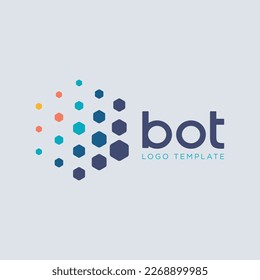 Vector logo design for business technology company. Information technology smart logo. Virtual box logo