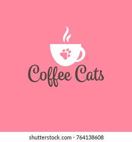 vector logo design for cafe.