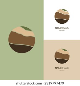 Vector logo design Cafe Logo, organic , beauty , farm  and more. soil logo design vector graphic symbol icon sign illustration creative idea