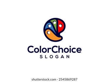 vector logo design color palette painting tools