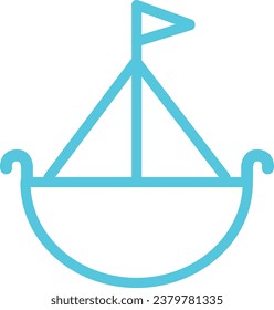 vector logo design for a company in the form of a ship, yacht, boat, sea vessel
