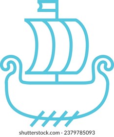 vector logo design for a company in the form of a ship, yacht, boat, sea vessel