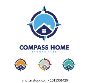 Vector Logo Design Compass Adventure Outdoor Stock Vector (Royalty Free ...