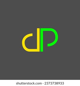 Vector logo design concept for business. Letter DP logo design with slogan comes here.