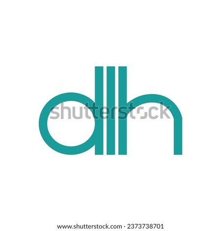 Vector logo design concept for business. Letter DHL logo design with slogan comes here.