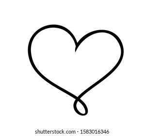 vector logo design concept, heart icon.