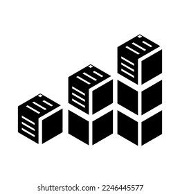 vector logo design data, file, hexagon abstract art in black and white colors