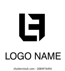 Vector logo design designed from letters L and F