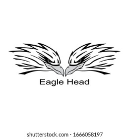 vector logo design eagle head