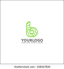 Vector logo design element, abstract information and identification fingerprint. letter 6