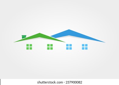 Vector logo design element. House, realtor, real estate 