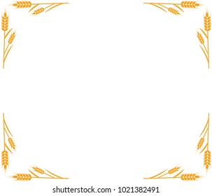 vector logo design and elements of wheat grain, wheat ears, wheat seed, or wheat rye, prosperity symbol