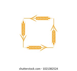 Vector Logo Design Elements Wheat Grain Stock Vector (Royalty Free ...