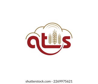 Vector logo design. It expresses the agricultural field and production and can be used in commerce. It consists of Haru ats letters
