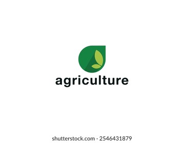 Vector logo design for farming, agriculture, farm field, natural harvest, farmer association and more logo vector illustration