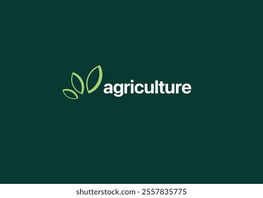 Vector logo design for farming, agriculture, farm field, natural harvest, farmer association and more.