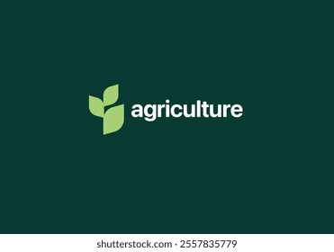 Vector logo design for farming, agriculture, farm field, natural harvest, farmer association and more.