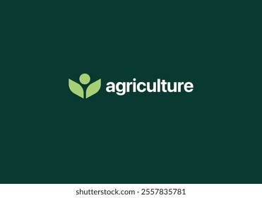 Vector logo design for farming, agriculture, farm field, natural harvest, farmer association and more.