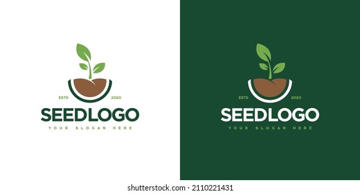 Vector logo design for farming, farm field, natural harvest, farmer association and more.