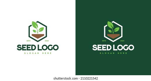 Vector logo design for farming, farm field, natural harvest, farmer association and more.