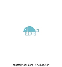 vector logo design the fish restaurant