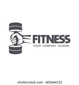 Vector logo design for fitness club