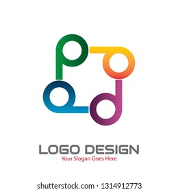 Vector logo design full color in eps.10. Graphic editable file, simple, creative and easy to use