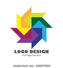 Vector logo design full color