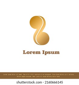 diseño de logotipo vectorial, combinación de colores dorados, diseño moderno para su empresa
