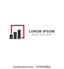 vector logo design graphic diagram in box.