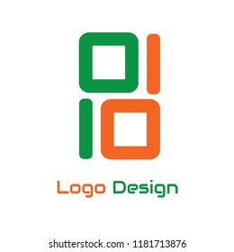 Vector Logo Design Green-Red