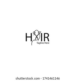 Vector logo design of Hair style business