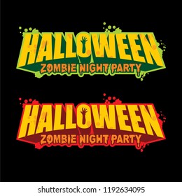  Vector logo design for halloween parties