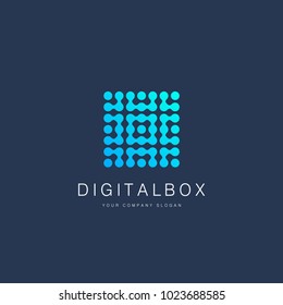 Vector logo design. High technology. Nano technology