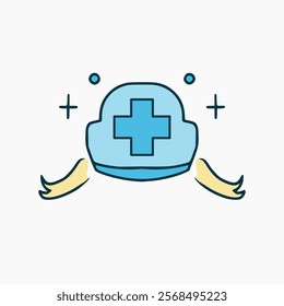 vector logo design for hospitals, doctors, nurses in commemoration of Health Day