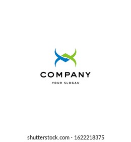 Vector logo design icon. Abstract letter X. Modern simple style