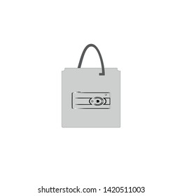 Vector logo design or icon bag in fashion